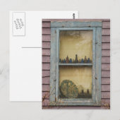 Het oude Briefkaart van het Venster van Vrouwen (Voorkant / Achterkant)