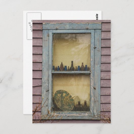 Het oude Briefkaart van het Venster van Vrouwen (Voorkant / Achterkant)