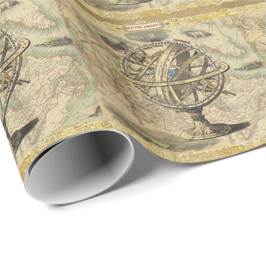 Het oude Britse Beer is een kompas Cadeaupapier (Rol Hoek)