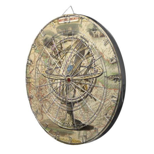 Het oude Britse Beer is een kompas Dartbord (Voorkant Rechts)