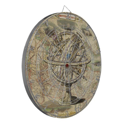 Het oude Britse Beer is een kompas Dartbord (Voorkant Links)