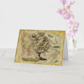 Het oude Britse Beer is een kompas Folie Wenskaart (Orchidee)