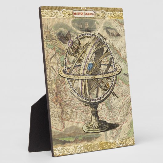 Het oude Britse Beer is een kompas Fotoplaat (Zijkant)