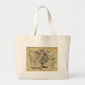 Het oude Britse Beer is een kompas Grote Tote Bag (Voorkant)