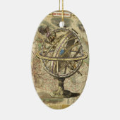 Het oude Britse Beer is een kompas Keramisch Ornament (Rechts)