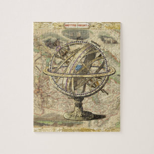 Het oude Britse Beer is een kompas Legpuzzel