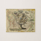 Het oude Britse Beer is een kompas Legpuzzel (Horizontaal)