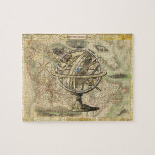 Het oude Britse Beer is een kompas Legpuzzel