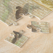 Het oude Britse Beer is een kompas Legpuzzel (Zijkant)