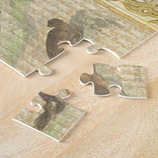 Het oude Britse Beer is een kompas Legpuzzel (Zijkant)