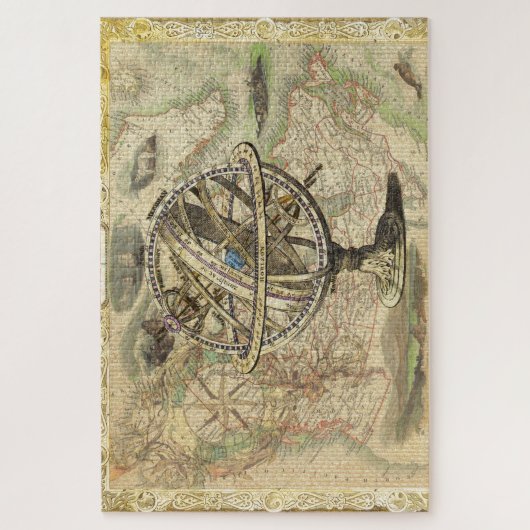 Het oude Britse Beer is een kompas Legpuzzel (Verticaal)