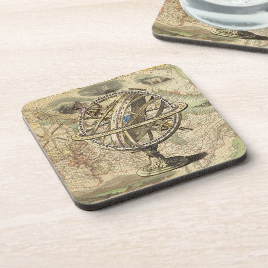 Het oude Britse Beer is een kompas Onderzetter (Linkerzijde)