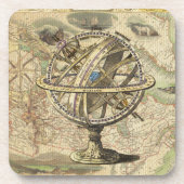 Het oude Britse Beer is een kompas Onderzetter (Voorkant)
