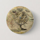 Het oude Britse Beer is een kompas Ronde Button 5,7 Cm (Voorkant)