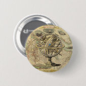 Het oude Britse Beer is een kompas Ronde Button 5,7 Cm (Voorkant /achterkant)