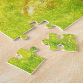 Het oude Duitse waterwiel. Jigzaag Puzzle Legpuzzel (Zijkant)