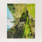 Het oude Duitse waterwiel. Legpuzzel (Verticaal)
