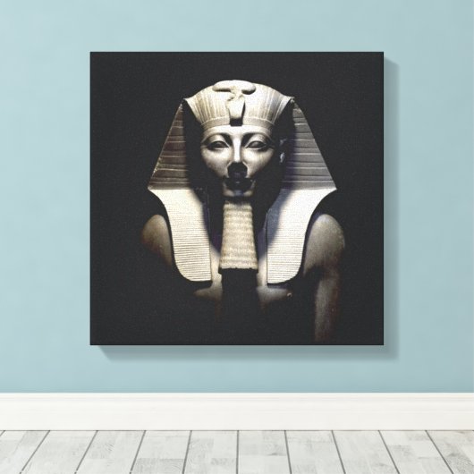 Het oude Egypte de farao Canvas Afdruk (Insitu (Houten vloer))