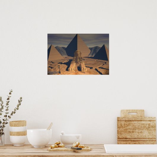 Het oude Egypte - de Sphinx Poster (Keuken)