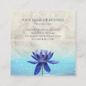 Het oude Egypte heeft de Lotus Flower New age Vierkante Visitekaartje (Achterkant)