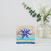 Het oude Egypte heeft de Lotus Flower New age Vierkante Visitekaartje (Staand voorkant)