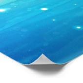 Het oude Egypte heeft de magische blauwe Lotusbloe Poster (Hoek)