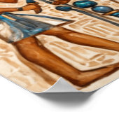 Het Oude Egypte, het Oog van Horus Poster (Hoek)