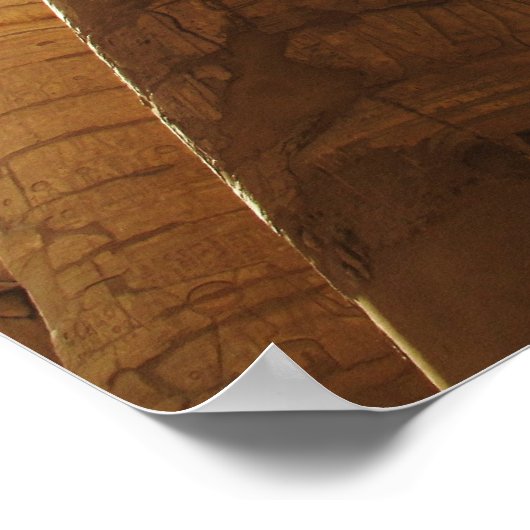 Het oude Egypte Karnak Temple hieroglyphics reizen Poster (Hoek)