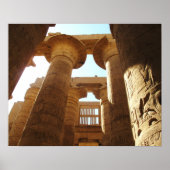 Het oude Egypte Karnak Temple hieroglyphics reizen Poster (Voorkant)