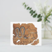Het oude Egyptische Boek van de Dood Ra&Apophis Briefkaart (Staand voorkant)