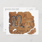 Het oude Egyptische Boek van de Dood Ra&Apophis Briefkaart (Voorkant / Achterkant)