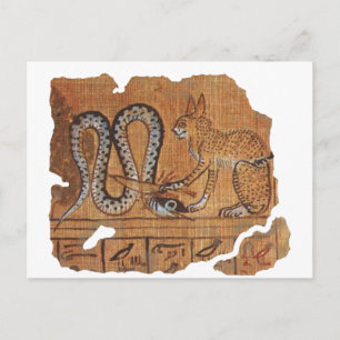 Het oude Egyptische Boek van de Dood Ra&Apophis Briefkaart
