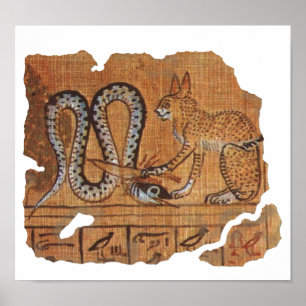Het oude Egyptische Boek van de Dood Ra&Apophis Poster