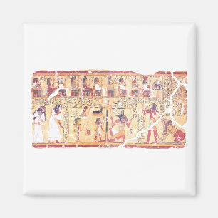 Het oude Egyptische Boek van de Dood, waarin de He Magneet