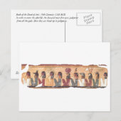 Het oude Egyptische boek van het doodvonnis Briefkaart (Voorkant / Achterkant)