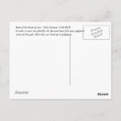 Het oude Egyptische boek van het doodvonnis Briefkaart (Achterkant)