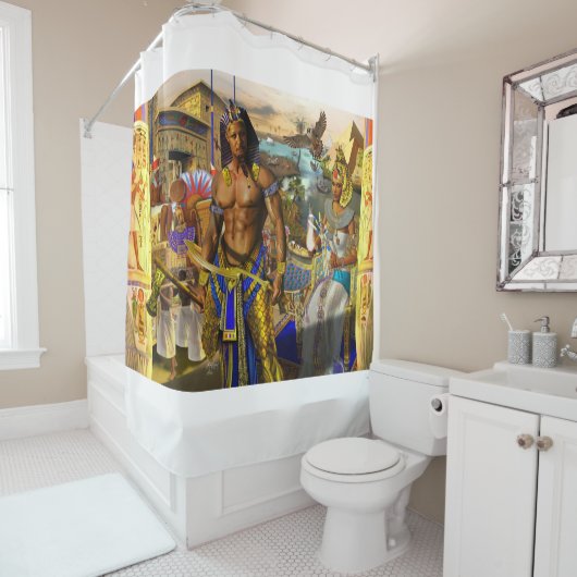 Het oude Egyptische Show Gordijn (In situ)