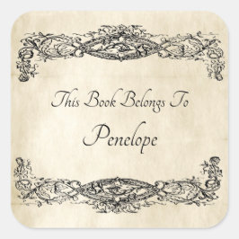 Het oude  Etiket van de Koekplaat van het Werk van