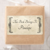 Het oude  Etiket van de Koekplaat van het Werk van (Insitu)