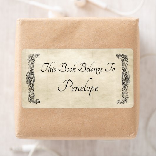 Het oude  Etiket van de Koekplaat van het Werk van (Insitu)