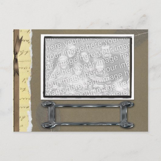 Het oude Fashioned Malplaatje van de Foto Briefkaart (Voorkant)