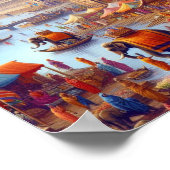 Het oude Gangaridai rijk Poster (Hoek)