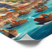 Het oude Gangaridai rijk Poster (Hoek)