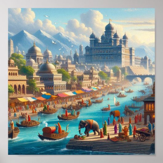 Het oude Gangaridai rijk Poster (Voorkant)