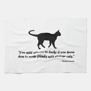 Het oude Gezegde van de Kat Theedoek
