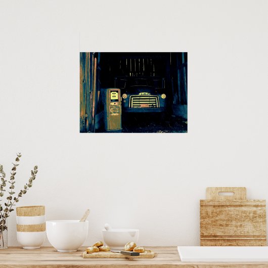 Het oude GMC Farming Truck dat ik gefotografeerd h Poster (Keuken)