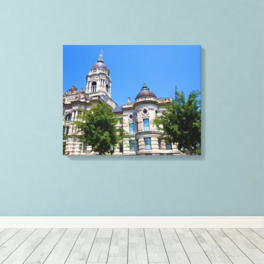 Het oude graafschap Vanderburgh Canvas Afdruk (Insitu (Houten vloer))