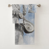 Het oude Griekse standbeeld Athena Bad Handdoek (Insitu)