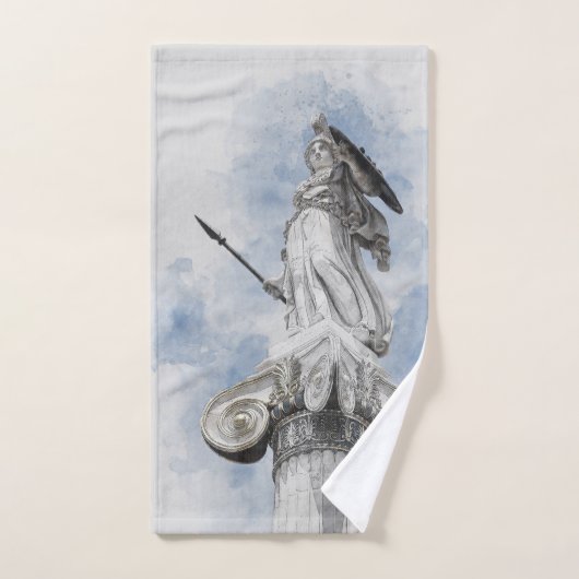Het oude Griekse standbeeld Athena Bad Handdoek (Handdoek)