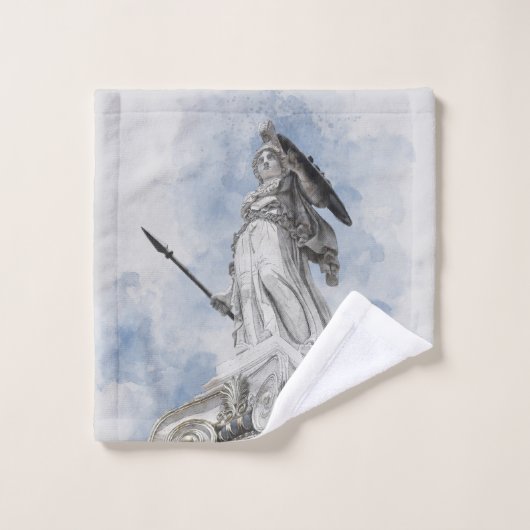 Het oude Griekse standbeeld Athena Bad Handdoek (Wasdoekje)